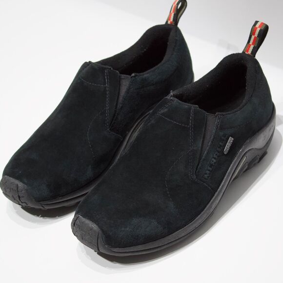 Merrell Jungle Moc Slip-On Shoe Black Suede Water Resist Women 9.5 Worn Once - Picture 4 of 14